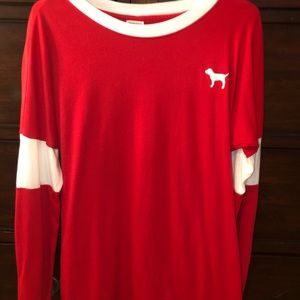 pink long sleeve tee